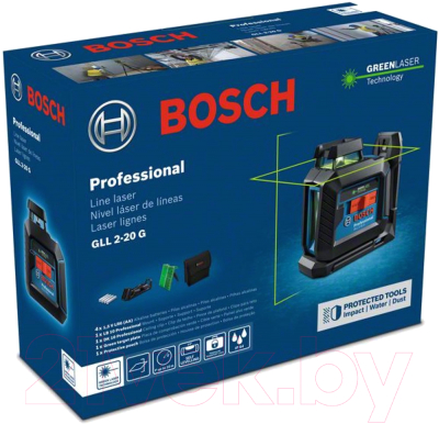 Лазерный нивелир Bosch GLL 2-20 G Professional (0.601.065.000)