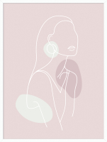 Картина Orlix Розовый силуэт / OB-14093 - 