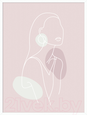 Картина Orlix Розовый силуэт / OB-14093