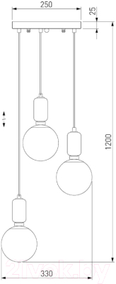 Люстра Евросвет Bubble 50151/3 (золото)