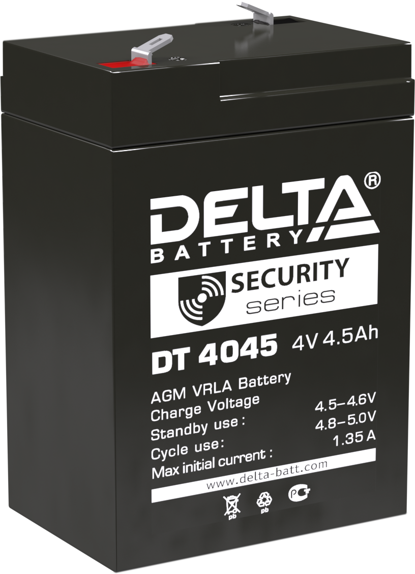 Аккумуляторная батарея DELTA DT 4045 (4V/4.5Ah) — фото 1
