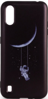 Чехол-накладка Case Print для Galaxy A01 (астронавт на луне) - 
