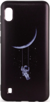 Чехол-накладка Case Print для Galaxy A10 (астронавт на луне) - 