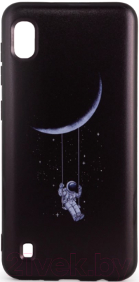 Чехол-накладка Case Print для Galaxy A10 (астронавт на луне)