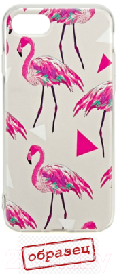 Чехол-накладка Case Print для Galaxy A10 (фламинго)