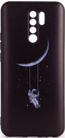 Чехол-накладка Case Print для Redmi 9 (астронавт на луне) - 