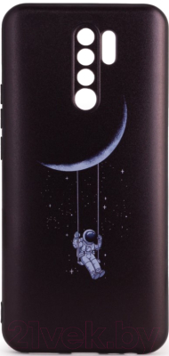 Чехол-накладка Case Print для Redmi 9 (астронавт на луне)