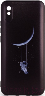 Чехол-накладка Case Print для Redmi 9A (астронавт на луне)