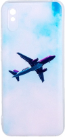 Чехол-накладка Case Print для Redmi 9A (самолет) - 