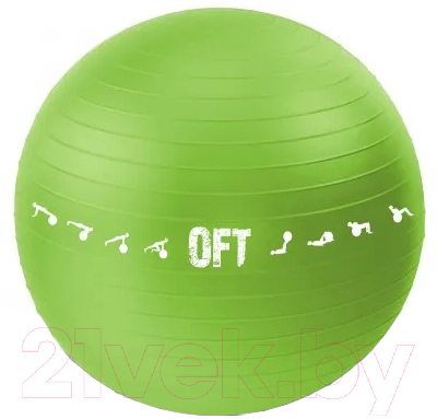 Фитбол гладкий Original FitTools FT-GBPRO-65GN (зеленый)