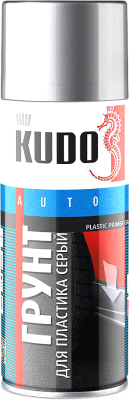 Грунтовка автомобильная Kudo По пластику KU-6020 (520мл, серый)