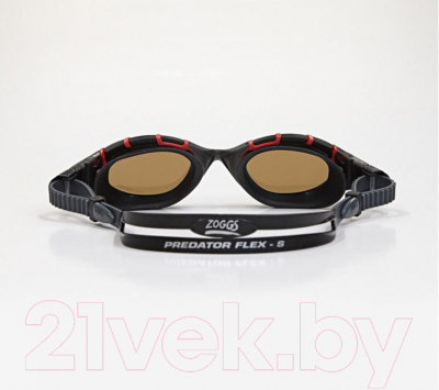 Очки для плавания ZoggS Predator Flex Polarized Ultra / 339845 (Small, красный/черный)