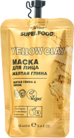 

Маска для лица кремовая, Super Food Желтая глина