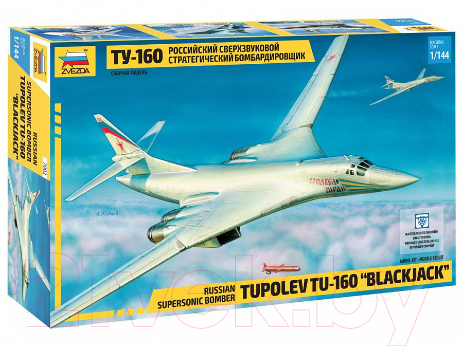 Сборная модель Звезда Самолет Ту-160 / 7002