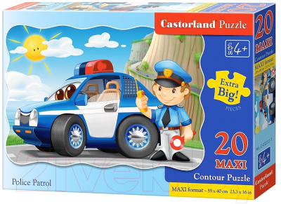 Пазл Castorland Полицейский патруль / C-02252 (20эл)