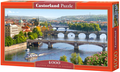 Пазл Castorland Река Влтава, Прага / C-400096 (4000эл)