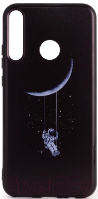 Чехол-накладка Case Print для Huawei P40 Lite E/Y7P/Honor 9C (астронавт на луне)