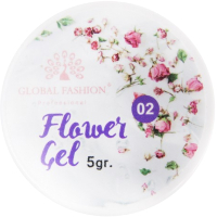 Моделирующий гель для ногтей Global Fashion Flower Gel 02 (5г) - 