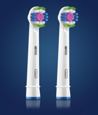 Набор насадок для зубной щетки Oral-B EB18рRB 3D White CleanMaximiser (2шт)