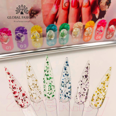 Моделирующий гель для ногтей Global Fashion Flower Gel 10 (5г)