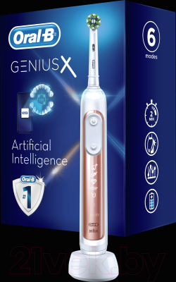 Электрическая зубная щетка Oral-B Genius Rose Gold D706.513.6