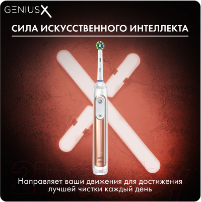 Электрическая зубная щетка Oral-B Genius Rose Gold D706.513.6