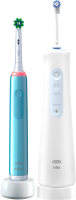 

Набор электрических зубных щеток Oral-B, AquaС4 MDH20.016.2 + Pro 3/D505.513.3