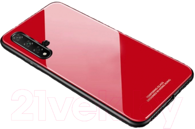 Чехол-накладка Case Glassy для Huawei Nova 5T/Honor 20 (красный)