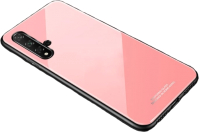 Чехол-накладка Case Glassy для Huawei Nova 5T/Honor 20 (розовый) - 