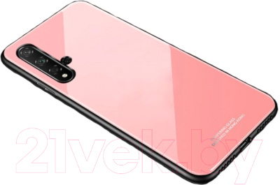Чехол-накладка Case Glassy для Huawei Nova 5T/Honor 20 (розовый)
