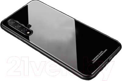 Чехол-накладка Case Glassy для Huawei Nova 5T/Honor 20 (черный)