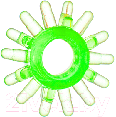 Эрекционное кольцо ToyFa 818003-7  (зеленый)