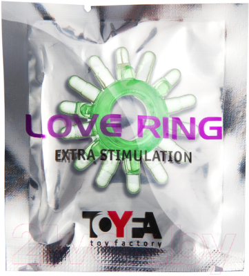 Эрекционное кольцо ToyFa 818003-7  (зеленый)