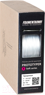 Пластик для 3D-печати Filamentarno Prototyper T-Soft / FILSBSTRNSP (1.75мм, 750г, прозрачный)
