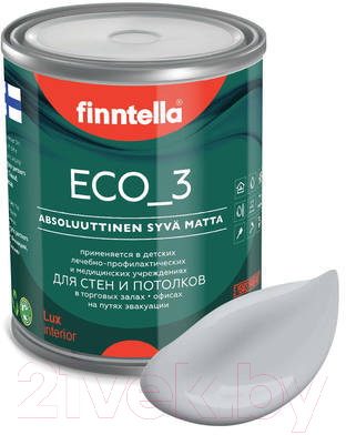 Краска Finntella Eco 3 Wash and Clean Tuuli / F-08-1-1-LG166