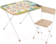 Комплект мебели с детским столом Ника NK-75A/1 Алфавит - 