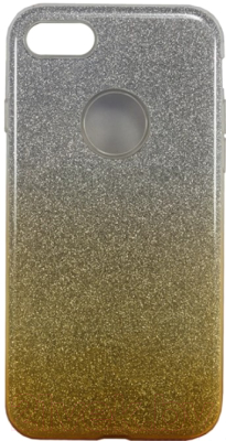 Чехол-накладка Case Brilliant Paper для Galaxy J6 (серебристо-золотой)