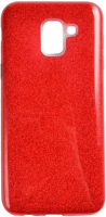 Чехол-накладка Case Brilliant Paper для Galaxy J6 (красный) - 