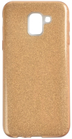Чехол-накладка Case Brilliant Paper для Galaxy J6 (золотой) - 