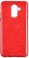 Чехол-накладка Case Brilliant Paper для Galaxy J8 (красный) - 