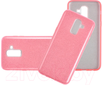 Чехол-накладка Case Brilliant Paper для Galaxy J8 (розовый)
