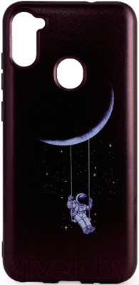 Чехол-накладка Case Print для Galaxy A11/M11 (астронавт на луне)