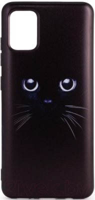 Чехол-накладка Case Print для Galaxy A71 (кот)