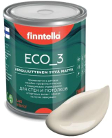 Краска Finntella Eco 3 Wash and Clean Ranta / F-08-1-1-LG238 (900мл, теплый бежевый, глубокоматовый) - 