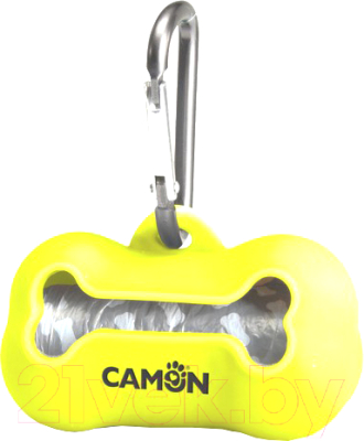 Контейнер для уборочных пакетов Camon Косточка B529/1 (20шт, желтый)