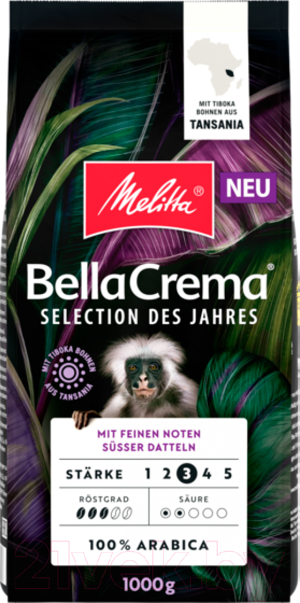 Кофе в зернах Melitta Bella Crema Selection Des Jahres