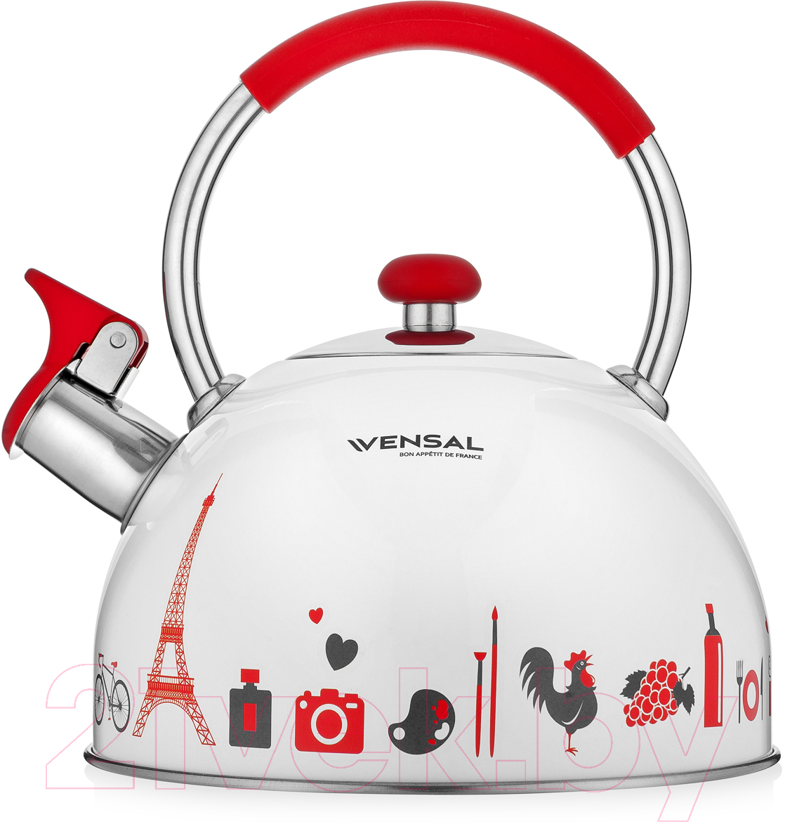 Чайник со свистком Vensal Paris / VS3001