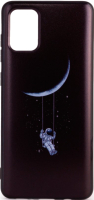 Чехол-накладка Case Print для Galaxy A71 (астронавт на луне) - 