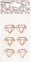 

Скрепки deVente, Gold Rose. Diamond / 4135007
