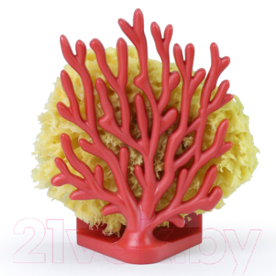 Органайзер для кухни Qualy Coral Sponge / QL10335-RD (красный)